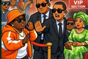 Teni Wahala for Uyo Stadium as Remi Tinubu Security Block Am from VIP Section