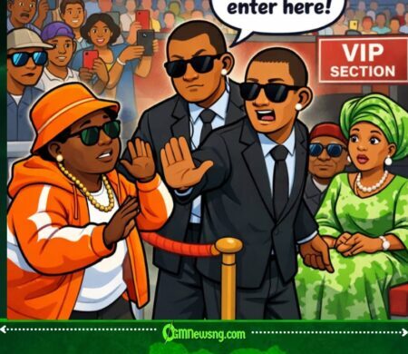 Teni Wahala for Uyo Stadium as Remi Tinubu Security Block Am from VIP Section