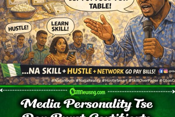 Tse Warn Nigerians: Certificates No Go Put Food for Table — Media Personality Drop Reality Talk