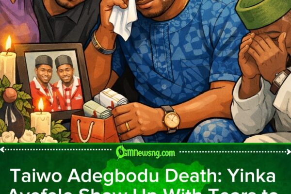 Yinka Ayefele Bursts Cry as Him Visit Adegbodu Twins House After Taiwo Death