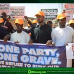 ADC Youths Stage Protest at INEC Office in Katsina, Issue 74-Hour Ultimatum