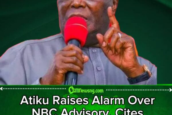 Atiku Criticises NBC Code of Conduct Advisory, Warns Against Media Suppression