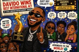 Davido (OBO) Carry Another International Award Go House – Beat Rema, Gunna & Tyla for 2026 Liberia Award