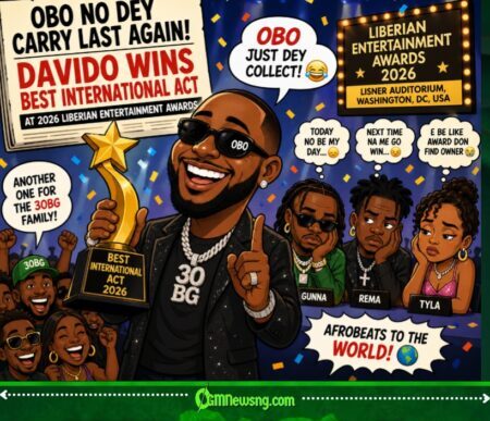 Davido (OBO) Carry Another International Award Go House – Beat Rema, Gunna & Tyla for 2026 Liberia Award