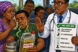Doctors Don Sound Alarm, Warn Say Petrol An Kerosene No Be Cure For Motion Sickness