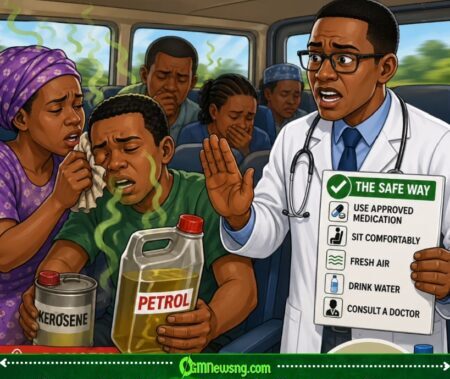 Doctors Don Sound Alarm, Warn Say Petrol An Kerosene No Be Cure For Motion Sickness