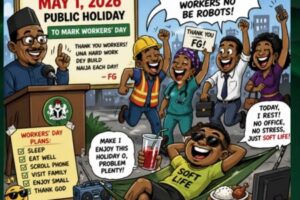 FG Don Declare May 1 Public Holiday for Workers’ Day — Nigerian Workers Go Chop Rest as Government Hail Their Hustle