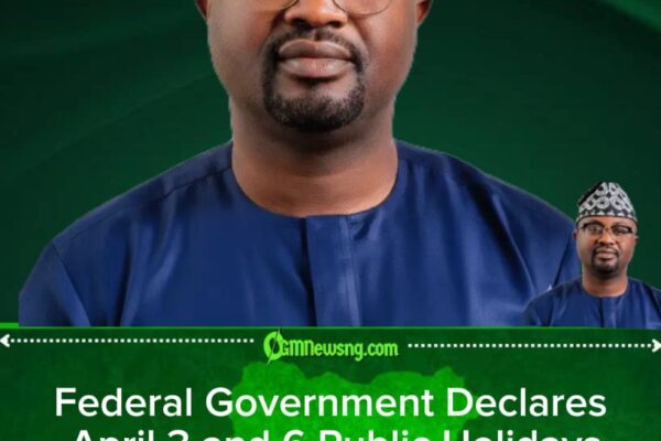 Federal Government Declares April 3 and 6 Public Holidays for Easter