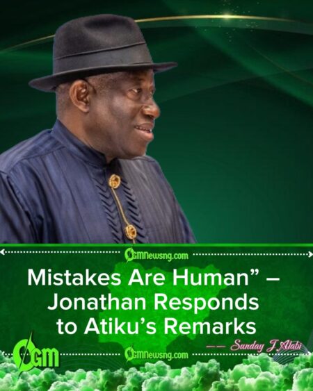 Jonathan Defends Record, Tells Atiku: “I Made Mistakes, But Did My Best”
