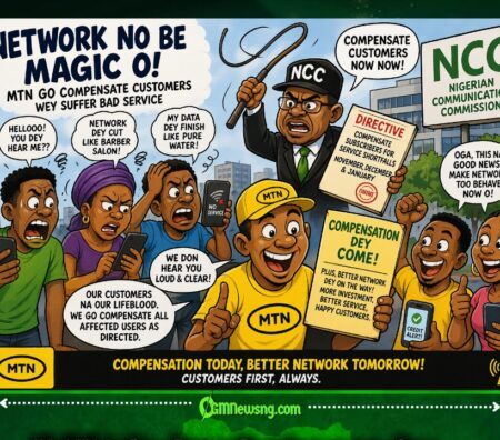 MTN Nigeria Don Gree Pay Customers for Bad Network Wahala – NCC Crack Whip, Better Service Dey Come