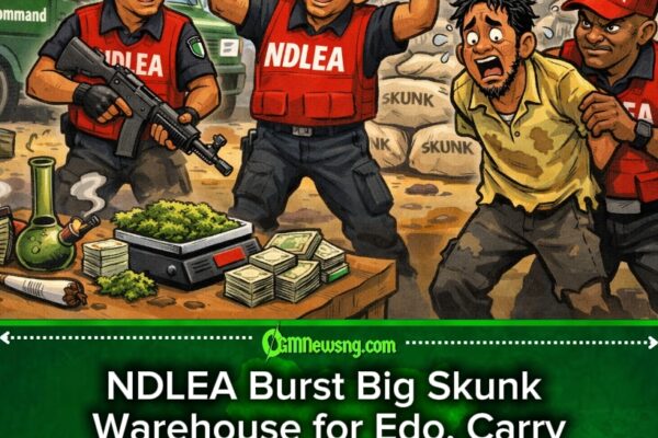 NDLEA Burst Warehouse for Edo, Carry 125 Bags of Skunk Weed (1,378kg) – One Suspect Land for Trouble