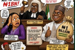 Court Gbas Gbos! Senator Natasha Must Pay ₦1bn for Defamation of Yahaya Bello