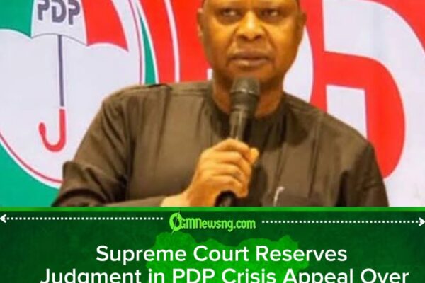 PDP Leadership Crisis Deepens as Apex Court Reserves Judgment