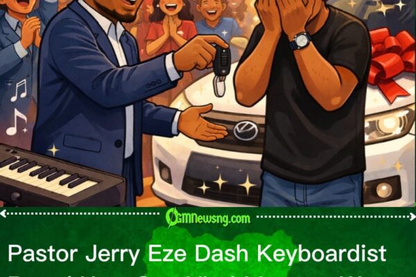 Pastor Jerry Eze Burst Brain as He Gift Him Keyboardist Brand New Car On Stage