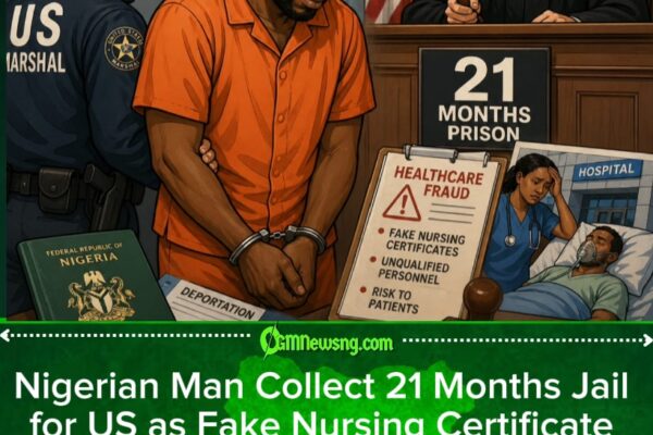 Nigerian Man Patrick Nwaokwu Chop 21 Months Jail for US Over Fake Nursing Certificate Scam