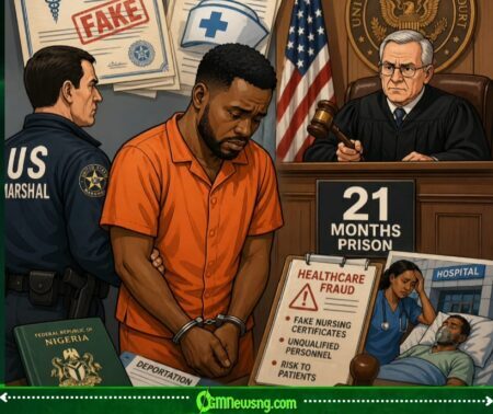 Nigerian Man Patrick Nwaokwu Chop 21 Months Jail for US Over Fake Nursing Certificate Scam