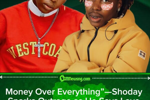 No Money, No Love”—Singer Shoday Claims Relationships Are Built on Cash, Not Feelings