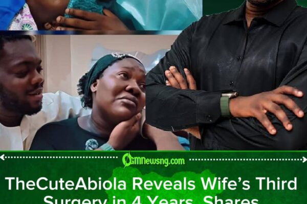 My Wife’s Third Surgery Broke Me” — TheCuteAbiola Opens Up on Pain, Fear, and Faith