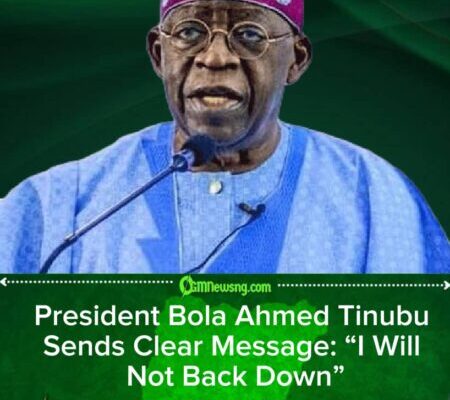 President Bola Ahmed Tinubu Says He Will Not Be Intimidated by Opposition