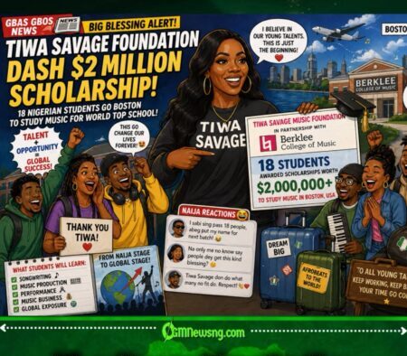 Tiwa Savage Foundation Dash 18 Students $2 Million Scholarship to Study Music for Boston – Naija Talent Dey Go Global!