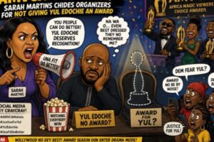 AMVCA Wahala”: Sarah Martins Ask Why Yul Edochie No See Award Love
