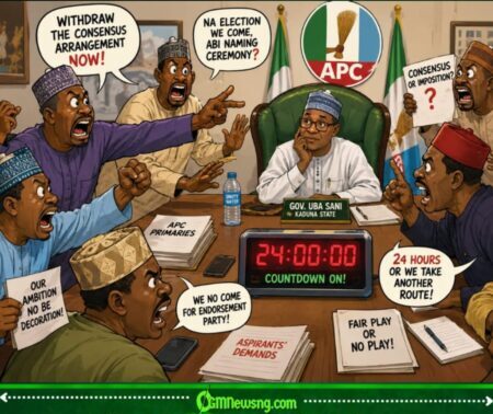 Na Election Abi Appointment Letter?” — APC Crisis Explodes As Kaduna Aspirants Give Gov Sani 24-Hour Warning