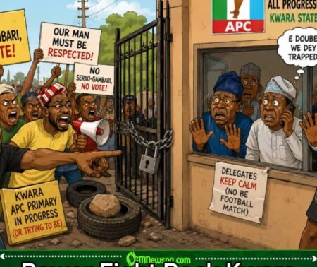 No Seriki-Gambari, No Vote!” — APC Primary Turn Kwara Secretariat To Political Escape Room
