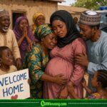 Abducted Woman Wey Dey Kaduna Don Come Back House After 5 Months, She Carry Belle for Captivity