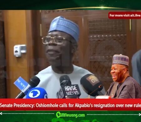 Senator Adams Oshiomhole Fires Fresh Shots at Akpabio - “I Fear Only God”