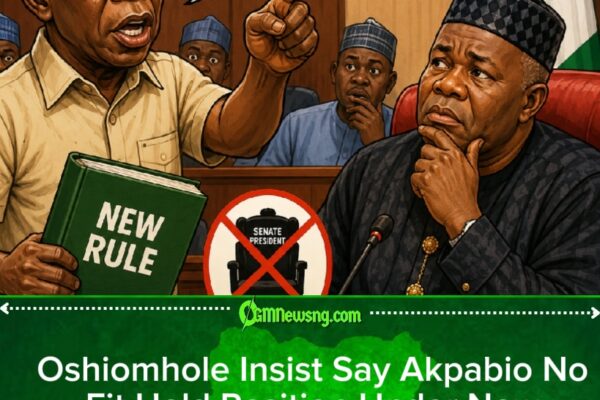 Oshiomhole Don Reject Akpabio As Senate President, Say New Rule No Allow Am Again For Nigeria Politic