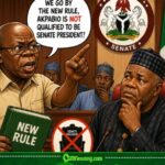 Oshiomhole Don Reject Akpabio As Senate President, Say New Rule No Allow Am Again For Nigeria Politic