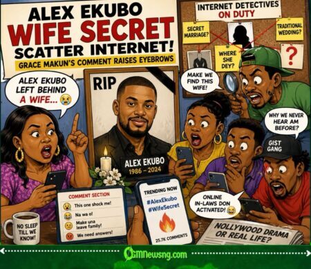 Alex Ekubo Wife Secret Scatter Internet As Grace Makun Mourning Message Raise Eyebrows