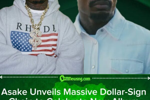 Asake Flaunts Custom Dollar-Sign Chain to Celebrate New Album ‘M$NEY’