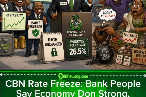 CBN Rate Freeze: FX Stability Dey Shine, But Nigerians Still Dey Count Their Coins
