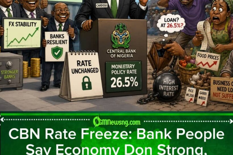 CBN Rate Freeze: FX Stability Dey Shine, But Nigerians Still Dey Count Their Coins