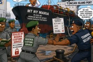 Customs Drama: Petrol Ship Learn Say Nigerian Paperwork No Dey Fear Anybody