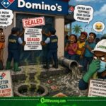 Domino’s Pizza Wahala: Lagos Seal Shop Over “Dirty Water” Weh Dey Flow Like River