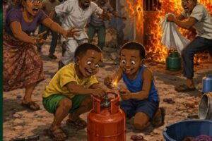 Gas Cylinder Fire: “Who Leave Gas For Pikin Hand?” Nigerians React To Kwara Incident