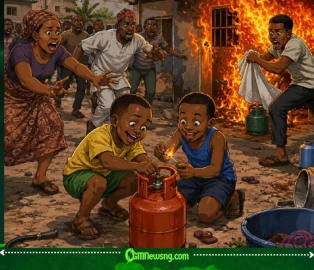 Gas Cylinder Fire: “Who Leave Gas For Pikin Hand?” Nigerians React To Kwara Incident