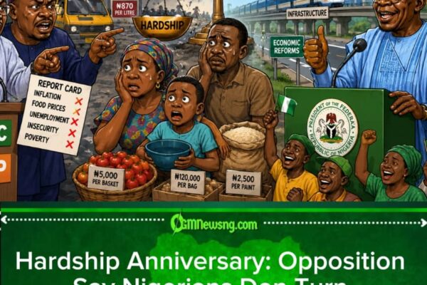 Hardship Anniversary: Opposition Bring Economic Receipt Come Tinubu Celebration Table