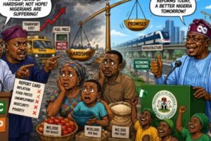 Hardship Anniversary: Opposition Bring Economic Receipt Come Tinubu Celebration Table