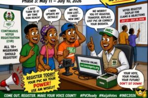 INEC Don Reopen Voter Registration Nationwide – See Dates, How To Register & Why Your PVC Important