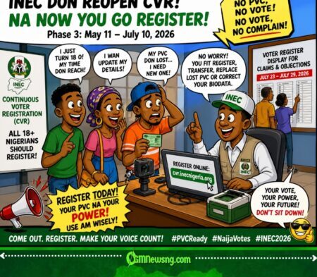 INEC Don Reopen Voter Registration Nationwide – See Dates, How To Register & Why Your PVC Important
