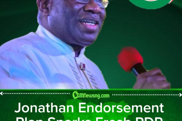 Jonathan Endorsement Bombshell: PDP Crisis Deepens as Rival Factions Battle Over 2027 Presidency