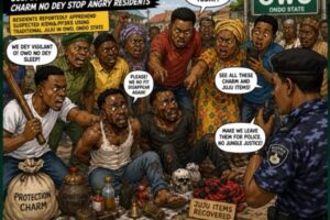 Juju Panic For Owo: Suspected K!dn&pp3rs Reportedly Learn Say Charm No Dey Stop Angry Residents