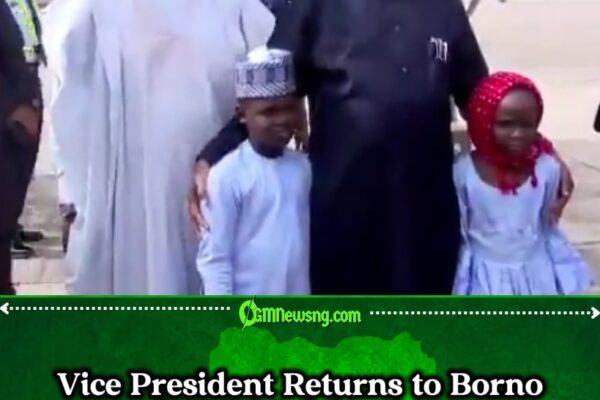 Vice President Kashim Shettima Arrives Maiduguri for Eid al-Adha Celebration