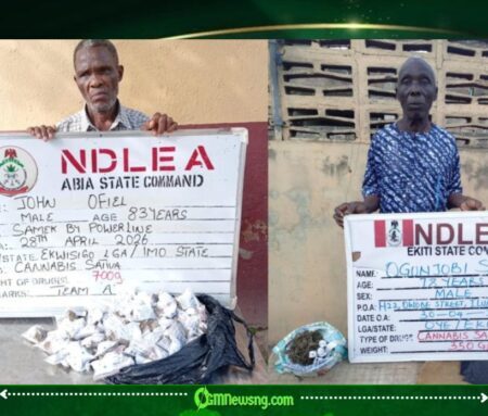 NDLEA Arrests Octogenarians, Seizes Large Drug Hauls in Nationwide Crackdown