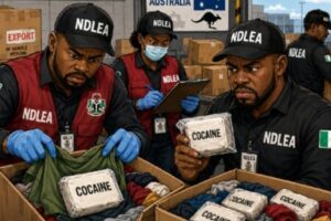 Na Boutique Or Drug Warehouse?” — NDLEA Catch Cocaine Hidden Inside Clothes Bound For Australia