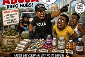 NDLEA Burst Abuja Dr¥g Dens: 132 Suspects Land for Net as Over 220kg Contraband Waka Enter Custody