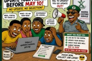 Nigeria Customs Recruitment 2025: “No Dull Yourself!” — NCS Give Shortlisted Candidates May 10 Deadline For Final Screening Update